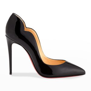 CHRISTIAN LOUBOUTIN Hot Chick 100 Patent Red Sole High-Heel Pumps