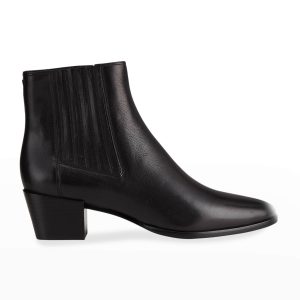 Rover Leather Ankle Booties