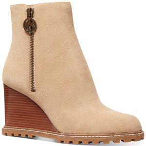 Michael Kors Women’s Evelyn Lug Sole Wedge Booties