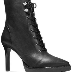 Michael Kors Women’s Kyle Lace-Up Lug Sole Booties