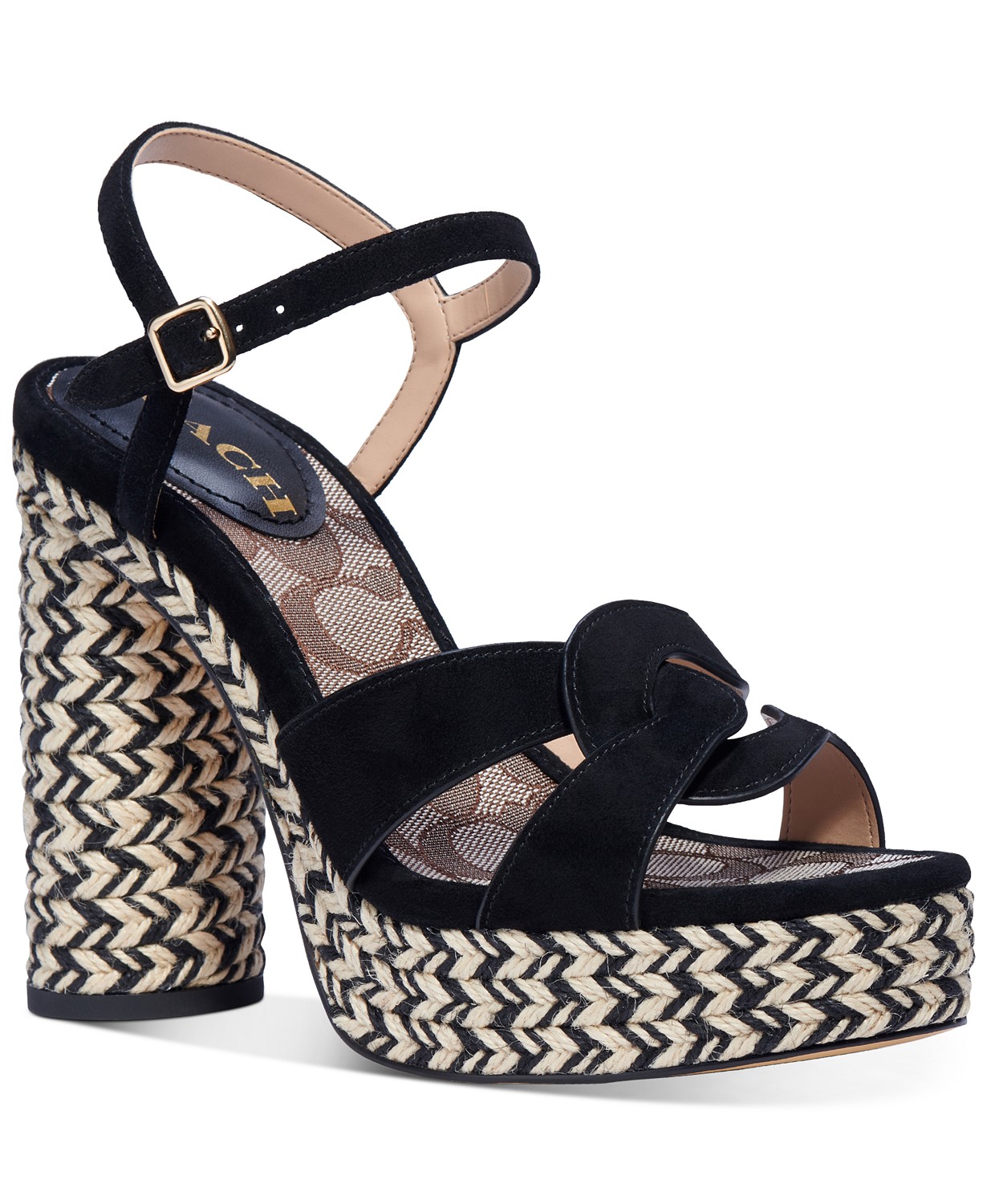COACH Women’s Talina Platform Espadrille Dress Sandals – Complete Shoe ...